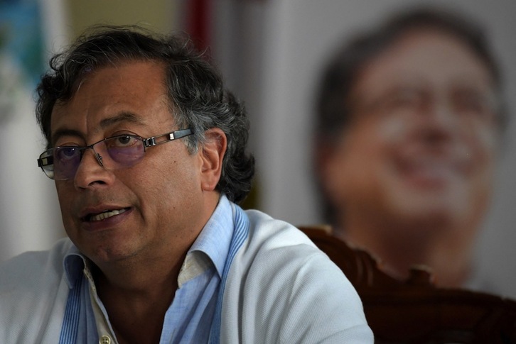 Gustavo Petro es candidato a la Presidencia de Colombia por la coalición de izquierdas Pacto Histórico.