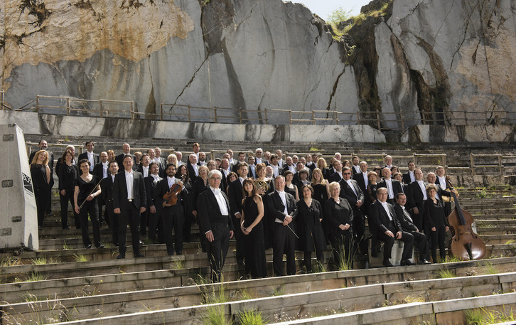 Bilbao Orkestra Sinfonikoaren musikariak.