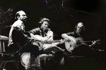 Al Di Meola, John McLaughlin y Paco De Lucía en San Francisco, 1980.