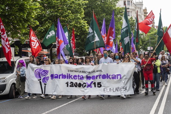 Grebalariak Bilbon mobilizatu ziren.