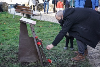 Homenaje a las víctimas del franquismo en Argantzun