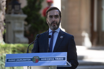 Javier Hurtado, consejero del el Departamento de Turismo, Comercio y Consumo de Lakua