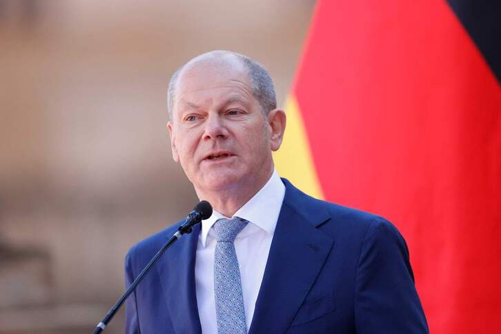 El canciller alemán Olaf Scholz. 