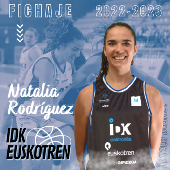 Natalia Rodríguez es el primer refuerzo de IDK de cara a la próxima temporada.
