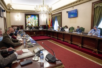 Imagen de archivo de un Pleno del Ayuntamiento de Iruñea.