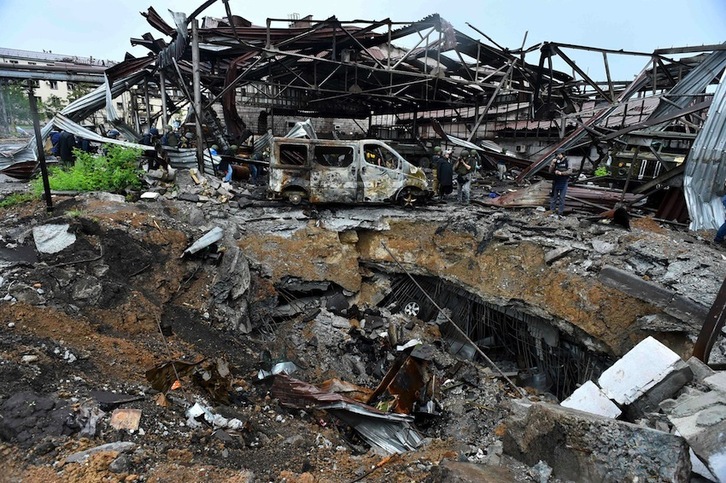 Devastación en la ciudad de Mariupol.