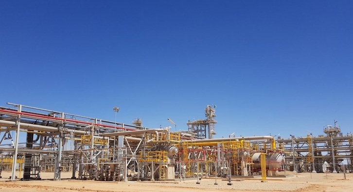 Campo de gas de Cepsa en Timimoun (Argelia). 