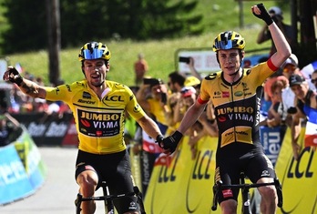 Roglic y Vingegaard han bordado la exhibición del Jumbo-Visma en la Dauphiné.