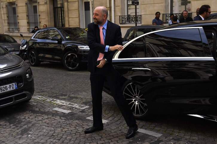 El presidente del Girondins, Gerard López, antes de entrar en la audiencia en la que se ha tomado la decisión.