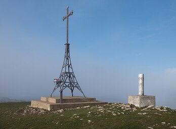 Imagen de archivo de la cruz ubicada en la cima del Ganalto.