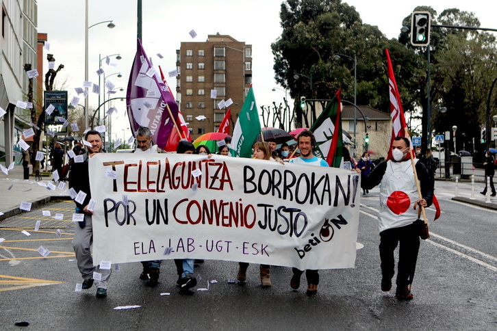 Una de las movilizaciones de la plantilla de BetiON.