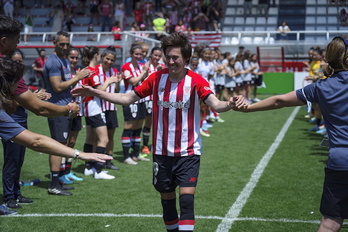 Erika disputó su último partido el pasado 15 de mayo en Lezama.