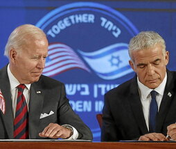 Biden y Lapid firman la «Declaración de Jerusalén».