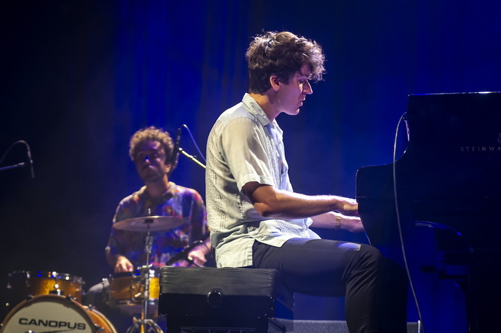 Los polacos Marcin Masecki y Jerzy Rogiewicz, en el Teatro Principal.