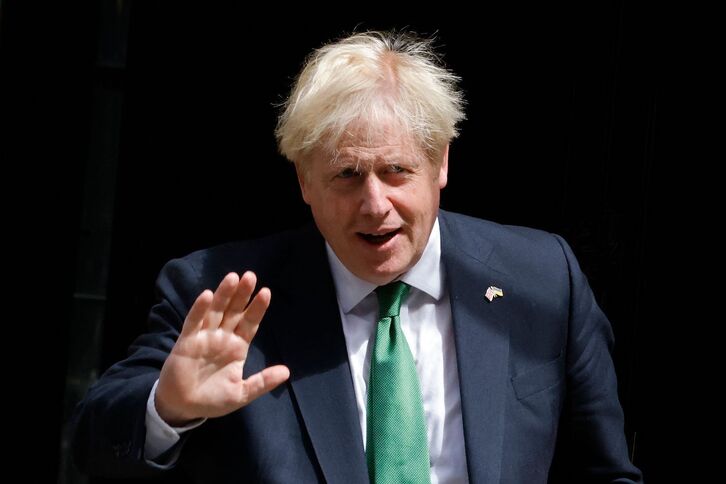 Boris Jonhson, a las puertas del 10 de Downing Street.