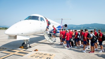 El Athletic ha viajado en vuelo chárter a Alemania. 