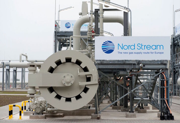 Gasoducto Nord Stream, antes de su inauguración en noviembre de 2011.