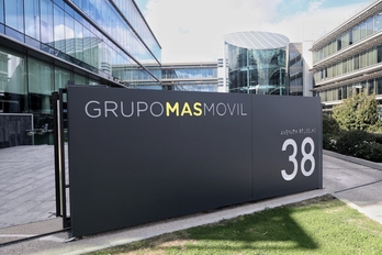 Sede del Grupo Masmóvil, al que pertenece Euskaltel, en Madrid. 