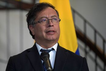 El presidente electo de Colombia, Gustavo Petro, en una comparecencia en Bogotá el pasado 22 de julio.