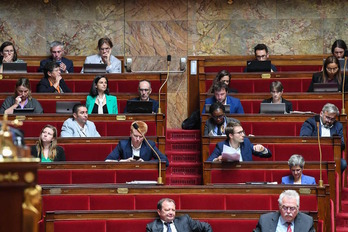 Pleno de la Asamble Nacional francesa.