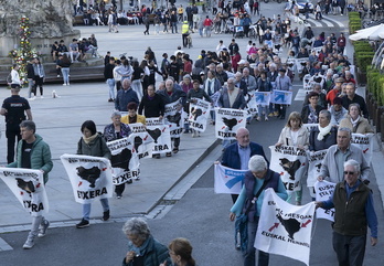 Movilización contra la excepcionalidad carcelaria en Gasteiz el pasado mayo.