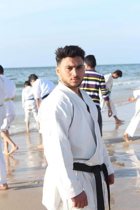 Youssef Qaddoum, karateka gazatí de 24 años, murió en un bombardeo el pasado día 5 en el barrio de Al-Shuja’iyya, al este de la Ciudad de Gaza.