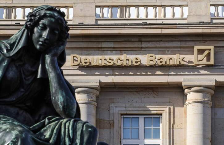 Una de las sucursales del Deutsche Bank en la ciudad alemana de Frankfurt.