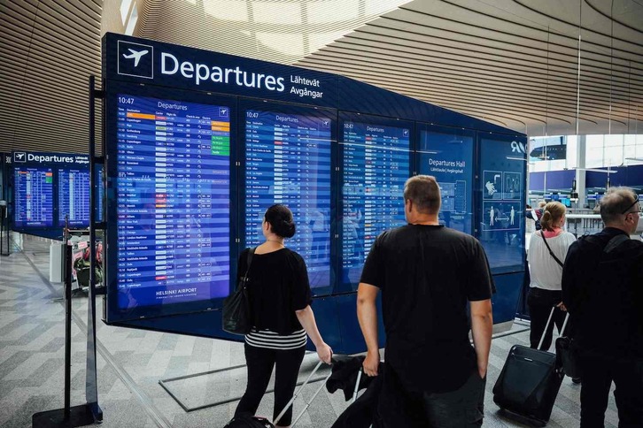 El aeropuerto de Helsinki (Finlandia) es uno de los puntos más importantes de tránsito para los turistas rusos que vuelan a otros Estados de la UE.