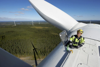 Parque eólico de Statkraft en Galicia.