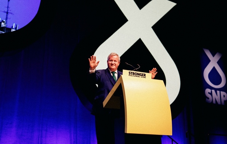 Ian Blackford, líder del SNP en Westminster, ha participado en la primera jornada de la conferencia.