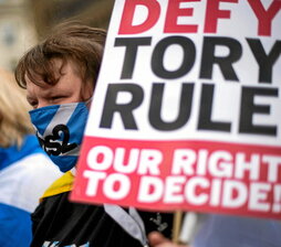 Marcha en Glasgow a favor del derecho a decidir.