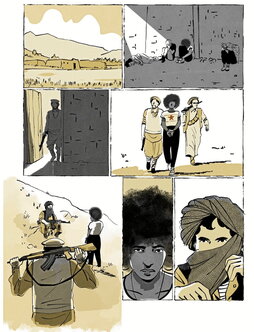 Viñetas originales para el cómic «Black is Beltza II: Ainhoa».