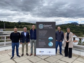 Ezkerretik eskuinera: Xabier Perez (Goierri Valley), Jon Auzmendi (Nippon Gases), Aitor Gastañares (CAF), Ignacio Sanchez (Orkli) eta Leire Colomo (AMPO).