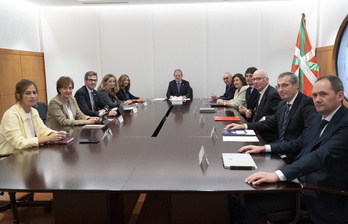 Lakua, diputaciones y Eudel se han reunido en el Consejo Vasco de Finanzas Públicas.