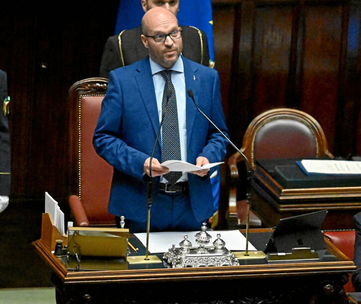 Lorenzo Fontana, tras su elección.