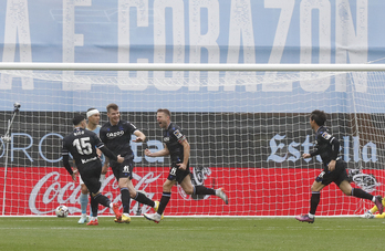 Asier Illarramendi celebra el primer gol que abría el marcador, su primero en cuatro años.