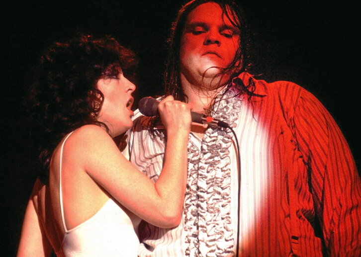 Meat Loaf y Ellen Foley en plena fusión de «Paradise By Dashboard Light».