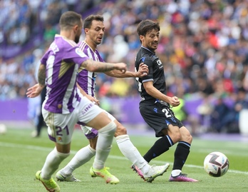 David Silva, en el encuentro ante el Valladolid del pasado sábado.