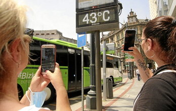 En verano se registraron altas temperaturas.