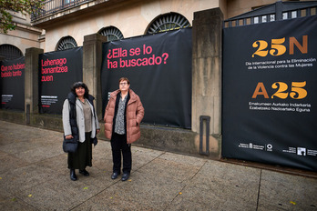 Eva Istúriz y Mari Cruz Lerga, directora y subdirectora del Instituto Navarro para la Igualdad.