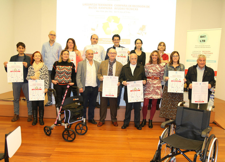 Presentación de la III Campaña de donación de ayudas técnicas en Bizkaia.