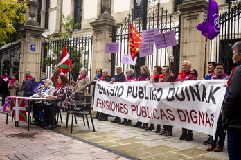 Las pensionistas han ofrecido una rueda de prensa después de su segunda asamblea.