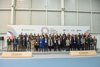 Inauguración del congreso Basque Circular Summit, en Irun.