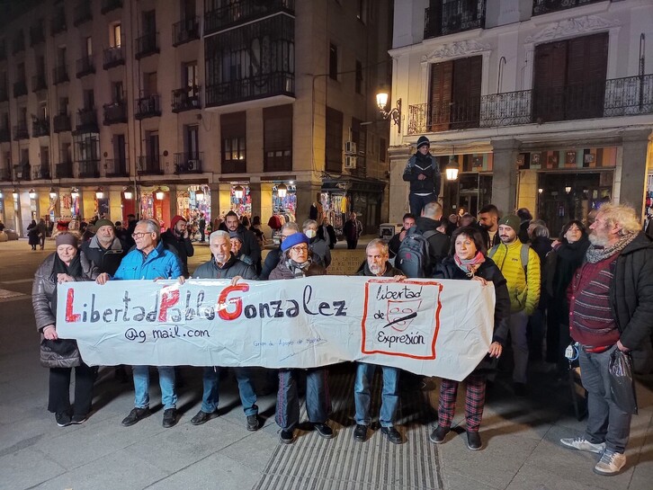 Concentración esta tarde en Madrid por la libertad de Pablo González.