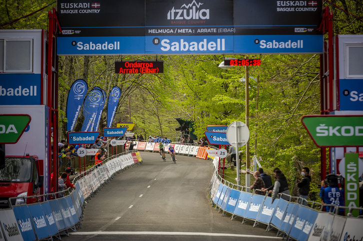 La carrera vasca finalizó con la subida a Arrate el año pasado.