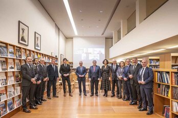 Representantes del Patronato de la Fundación Museo Guggenheim.