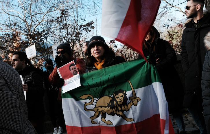 Protesta contra las ejecuciones en Irán.