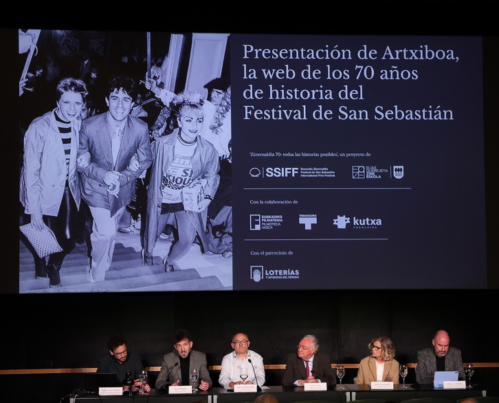 Presentación en Madrid del archivo de Zinemaldia.