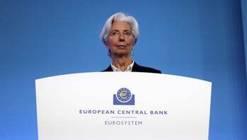 Imagen de archivo de la presidenta del BCE, Christine Lagarde.