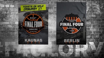 Logos de la Final Four de Kaunas 2023 y Berlín 2024.
